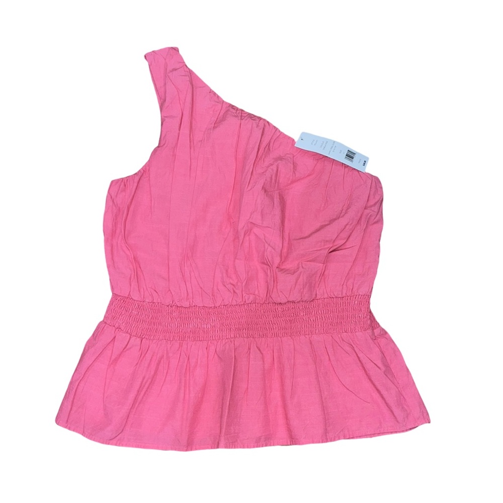 French Connection, one shoulder top, size M, Pink